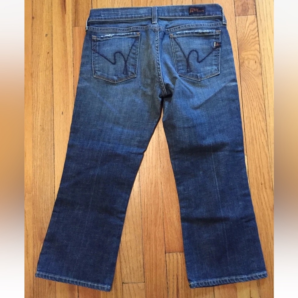 Citizens Of Humanity Medium Wash Kelly #063 Low Waist Cropped Jeans Size 28